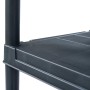 Estantería de plástico 2 unidades 125 kg 60x30x180 cm negro de , Estanterías industriales - Ref: Foro24-276257, Precio: 91,44...