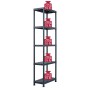 Estantería de plástico 2 unidades 125 kg 60x30x180 cm negro de , Estanterías industriales - Ref: Foro24-276257, Precio: 91,44...