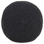 Puf de macramé hecho a mano algodón gris antracita 45x30 cm | Foro24.es | Tu tienda online para hogar, jardín y más Foro24.es