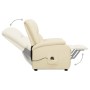 Sillón elevable cuero sintético crema de , Sillones - Ref: Foro24-329686, Precio: 221,49 €, Descuento: %