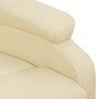 Sillón elevable cuero sintético crema de , Sillones - Ref: Foro24-329686, Precio: 221,49 €, Descuento: %