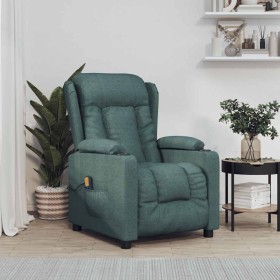 Sillón de masaje de tela verde oscuro de , Sillones de masaje eléctricos - Ref: Foro24-339064, Precio: 229,05 €, Descuento: %