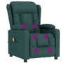 Sillón de masaje de tela verde oscuro de , Sillones de masaje eléctricos - Ref: Foro24-339064, Precio: 229,05 €, Descuento: %
