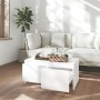 Mesa de centro madera contrachapada blanco brillo 90x50x41,5 cm de vidaXL, Mesas de centro - Ref: Foro24-809824, Precio: 61,2...