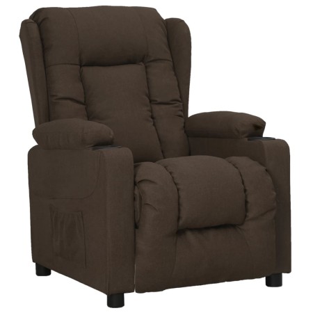 Sillón reclinable de tela marrón oscuro | Foro24.es | Tu tienda online para hogar, jardín y más Foro24.es