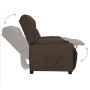 Sillón reclinable de tela marrón oscuro | Foro24.es | Tu tienda online para hogar, jardín y más Foro24.es
