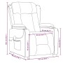 Sillón de masaje reclinable de tela gris taupé de , Sillones de masaje eléctricos - Ref: Foro24-339066, Precio: 245,92 €, Des...