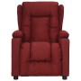 Sillón reclinable de tela rojo tinto de , Sillones - Ref: Foro24-339051, Precio: 228,87 €, Descuento: %