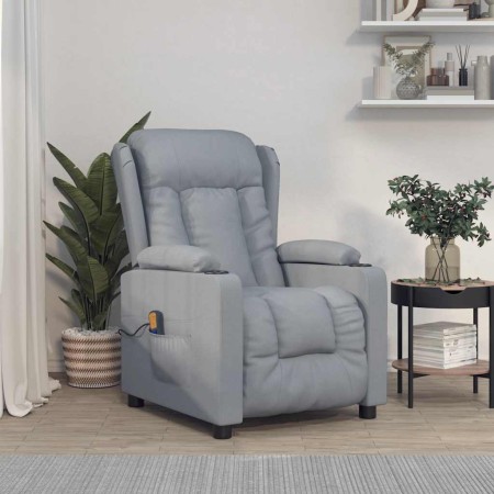 Sillón de masaje tela gris claro de , Sillones de masaje eléctricos - Ref: Foro24-339058, Precio: 239,79 €, Descuento: %