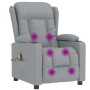 Sillón de masaje tela gris claro de , Sillones de masaje eléctricos - Ref: Foro24-339058, Precio: 239,79 €, Descuento: %