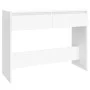 White engineered wood console table 100x35x76.5 cm by vidaXL, Side tables - Ref: Foro24-809836, Price: 68,46 €, Discount: %