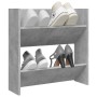 Zapatero de pared madera contrachapada gris hormigón 60x18x60cm de , Zapateros y organizadores de calzado - Ref: Foro24-80672...