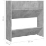 Zapatero de pared madera contrachapada gris hormigón 60x18x60cm de , Zapateros y organizadores de calzado - Ref: Foro24-80672...