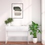 Mesa consola madera de ingeniería blanca 100x35x76,5 cm de vidaXL, Mesas auxiliares - Ref: Foro24-809836, Precio: 69,05 €, De...