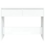 Mesa consola madera de ingeniería blanca 100x35x76,5 cm de vidaXL, Mesas auxiliares - Ref: Foro24-809836, Precio: 69,05 €, De...