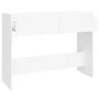 White engineered wood console table 100x35x76.5 cm by vidaXL, Side tables - Ref: Foro24-809836, Price: 68,46 €, Discount: %