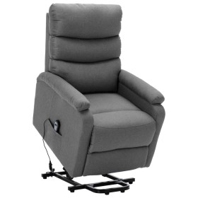 Sillón elevable tela gris claro de , Sillones - Ref: Foro24-321236, Precio: 343,12 €, Descuento: %