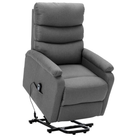Sillón elevable tela gris claro de , Sillones - Ref: Foro24-321236, Precio: 343,12 €, Descuento: %