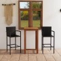 Conjunto de bar para jardín 3 piezas negro | Foro24.es | Tu tienda online para hogar, jardín y más Foro24.es