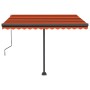 Toldo automático LED sensor de viento naranja marrón 300x250 cm de , Toldos - Ref: Foro24-3069715, Precio: 581,80 €, Descuent...