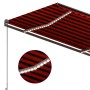 Toldo automático LED sensor de viento naranja marrón 300x250 cm de , Toldos - Ref: Foro24-3069715, Precio: 581,80 €, Descuent...