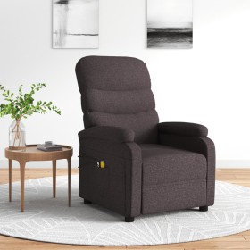 Sillón de masaje eléctrico tela marrón oscuro de , Sillones de masaje eléctricos - Ref: Foro24-3073699, Precio: 245,48 €, Des...