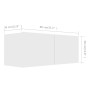 Set de muebles de salón TV 6 piezas madera de ingeniería blanco de , Muebles TV - Ref: Foro24-3078726, Precio: 244,32 €, Desc...