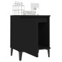 Mesitas de noche con patas de metal negro 40x30x50 cm | Foro24.es | Tu tienda online para hogar, jardín y más Foro24.es
