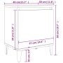 Mesitas de noche con patas de metal negro 40x30x50 cm | Foro24.es | Tu tienda online para hogar, jardín y más Foro24.es