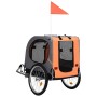 Remolque de bicicleta para mascotas naranja y gris | Foro24.es | Tu tienda online para hogar, jardín y más Foro24.es