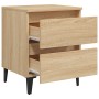 Mesita de noche madera contrachapada roble Sonoma 40x35x50 cm de , Mesitas de noche - Ref: Foro24-805875, Precio: 59,71 €, De...