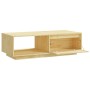 Mesa de centro de madera maciza de pino 110x50x33,5 cm de vidaXL, Mesas de centro - Ref: Foro24-809882, Precio: 57,40 €, Desc...
