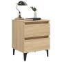 Mesita de noche madera contrachapada roble Sonoma 40x35x50 cm de , Mesitas de noche - Ref: Foro24-805875, Precio: 59,71 €, De...