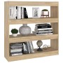 Estantería/divisor espacios color roble Sonoma 100x30x103 cm de , Librerías y estanterías - Ref: Foro24-811748, Precio: 66,01...