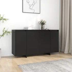 Black plywood sideboard 135x41x75 cm by vidaXL, Sideboards - Ref: Foro24-809594, Price: 162,99 €, Discount: %