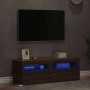 Muebles de TV con luces LED 2 uds marrón roble 60x35x40 cm | Foro24.es | Tu tienda online para hogar, jardín y más Foro24.es