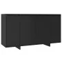 Aparador de madera contrachapada negro 135x41x75 cm de vidaXL, Aparadores - Ref: Foro24-809594, Precio: 162,99 €, Descuento: %