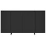 Aparador de madera contrachapada negro 135x41x75 cm de vidaXL, Aparadores - Ref: Foro24-809594, Precio: 165,55 €, Descuento: %