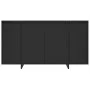 Aparador de madera contrachapada negro 135x41x75 cm de vidaXL, Aparadores - Ref: Foro24-809594, Precio: 162,99 €, Descuento: %