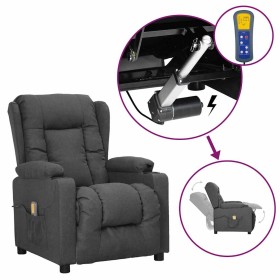 Comprar Sillón de masaje elevable tela gris oscuro