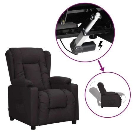 Sillón elevable cuero sintético negro de , Sillones - Ref: Foro24-3093443, Precio: 276,39 €, Descuento: %