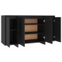 Aparador de madera contrachapada negro 135x41x75 cm de vidaXL, Aparadores - Ref: Foro24-809594, Precio: 165,55 €, Descuento: %