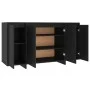 Aparador de madera contrachapada negro 135x41x75 cm de vidaXL, Aparadores - Ref: Foro24-809594, Precio: 162,99 €, Descuento: %