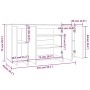 Aparador de madera contrachapada negro 135x41x75 cm de vidaXL, Aparadores - Ref: Foro24-809594, Precio: 165,55 €, Descuento: %