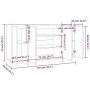 Aparador de madera contrachapada negro 135x41x75 cm de vidaXL, Aparadores - Ref: Foro24-809594, Precio: 162,99 €, Descuento: %
