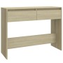 Mesa consola madera de ingeniería roble Sonoma 100x35x76,5 cm de vidaXL, Mesas auxiliares - Ref: Foro24-809839, Precio: 62,18...
