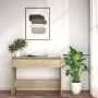 Mesa consola madera de ingeniería roble Sonoma 100x35x76,5 cm de vidaXL, Mesas auxiliares - Ref: Foro24-809839, Precio: 61,38...