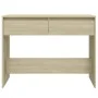 Mesa consola madera de ingeniería roble Sonoma 100x35x76,5 cm de vidaXL, Mesas auxiliares - Ref: Foro24-809839, Precio: 61,38...