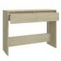 Mesa consola madera de ingeniería roble Sonoma 100x35x76,5 cm de vidaXL, Mesas auxiliares - Ref: Foro24-809839, Precio: 61,38...