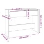 Mesa consola madera de ingeniería roble Sonoma 100x35x76,5 cm de vidaXL, Mesas auxiliares - Ref: Foro24-809839, Precio: 62,18...